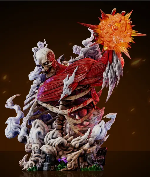 AZ Studio - Attack on Titan Where the Left Hand Goes: Eren & Skeleton Attack Titan Statue(GK)