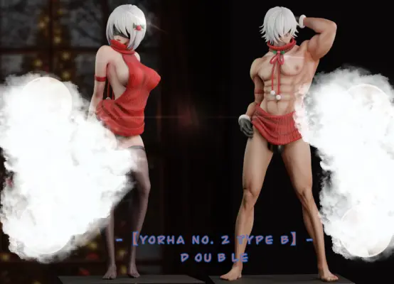 Whale Studio -  NieR: Automata Red Sweater 2B 1/4 Scale Statue