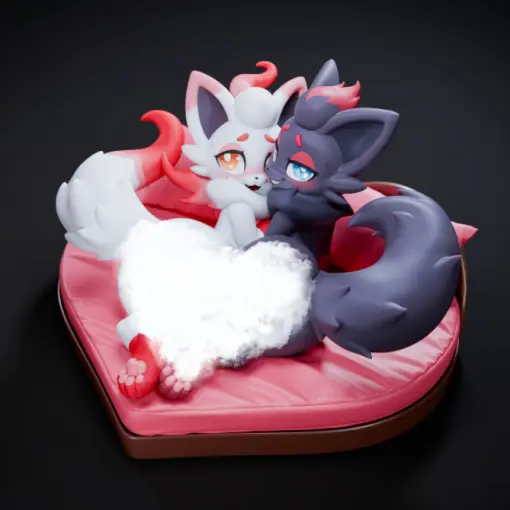 Spirit Demon Studio - Pokemon Black and White Zorua Statue