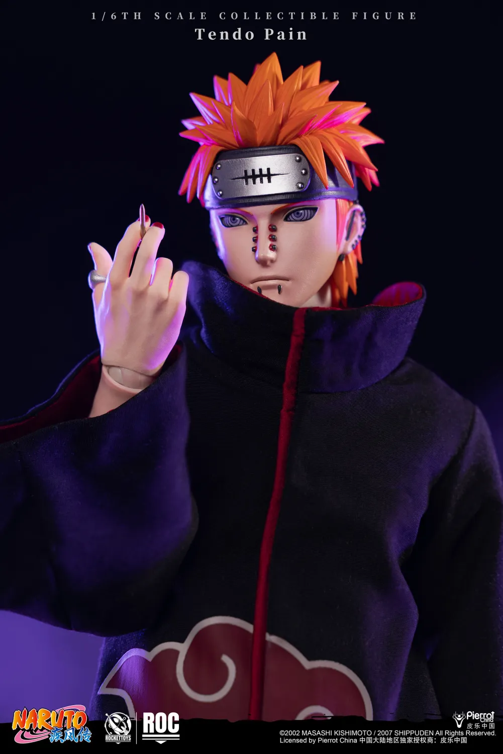 ROCKETTOYS Studio - Naruto Shippuden Tendo Pain  Action Figure ROC-013 Licensed