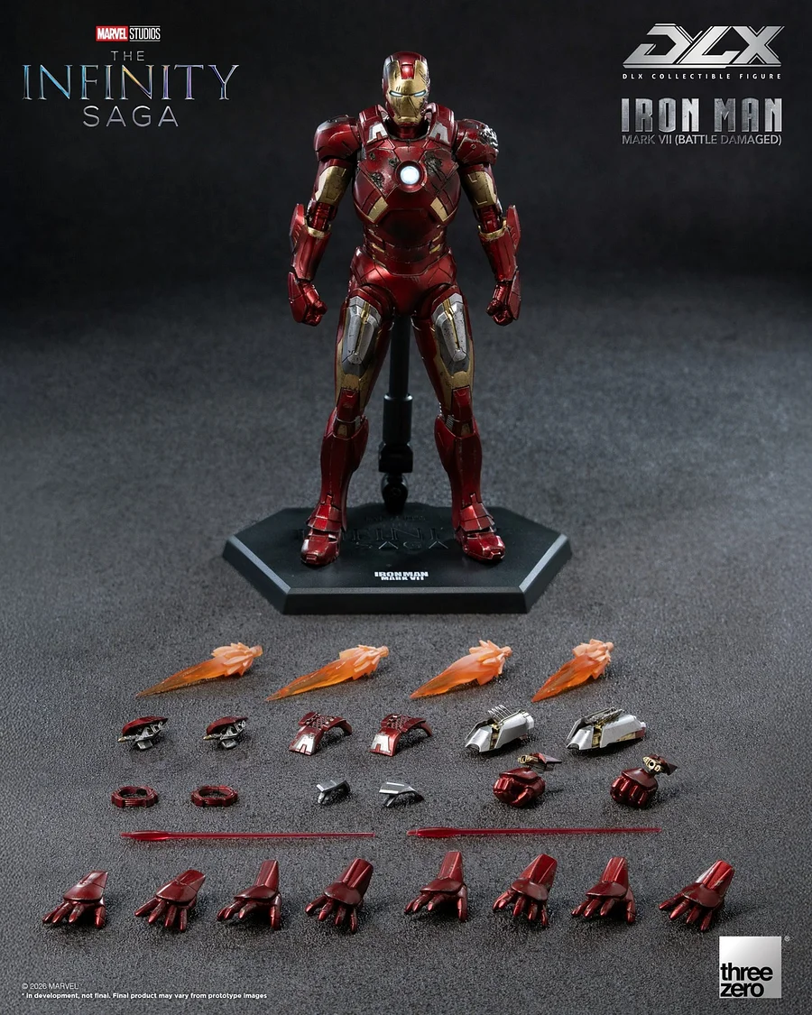 Threezero - Marvel Studios: The Infinity Saga DLX Iron Man Mark 7 (Battle Damaged) 3Z09690C0 Licensed