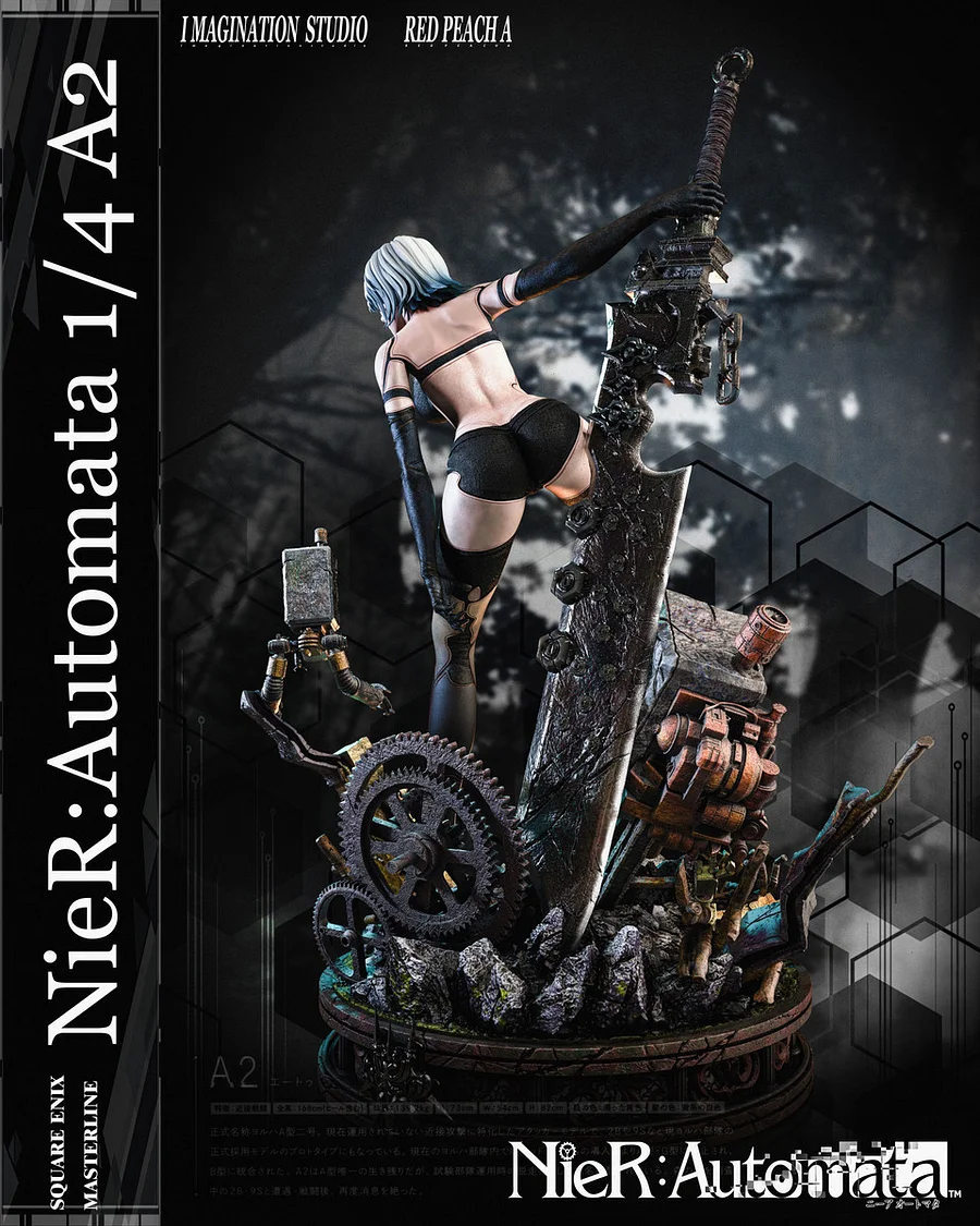 NieR:Automata A2 1/4 Statue (GK) -Imagination Studio & Red Peach A Studio 