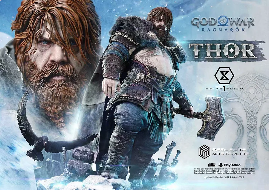 Prime 1 - Real Elite Masterline God of War: Ragnarok Thor REMGOW-02 & REMGOW-02DX & REMGOW-02DXS Action Figure 