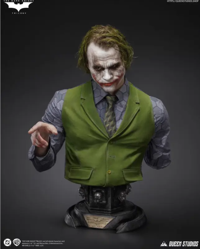 Queen Studios - The Dark Knight: The Joker Life-Size Bust Statue (Licensed)