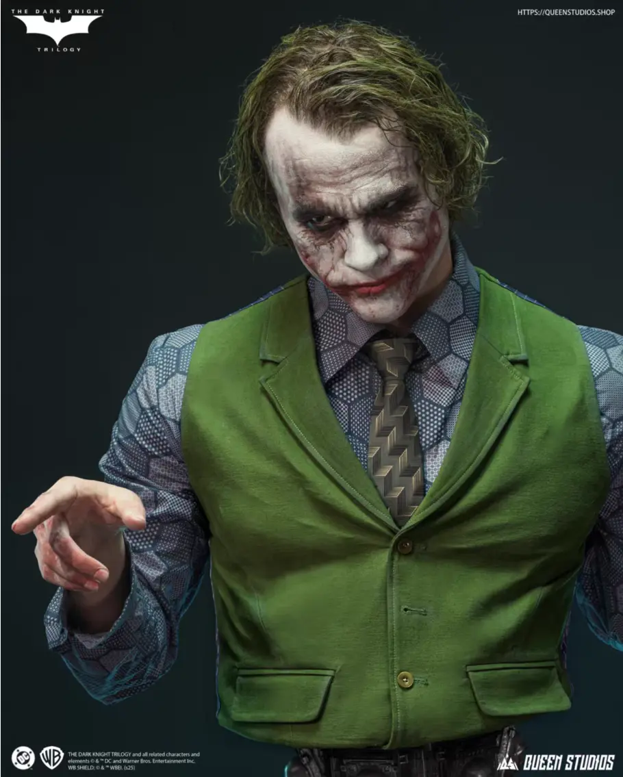 Queen Studios - The Dark Knight: The Joker Life-Size Bust Statue (Licensed)