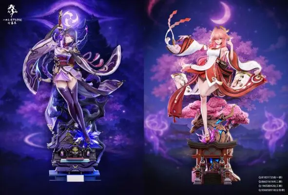 Hakimi Studio - Genshin Impact Raiden Shogun X Yae Miko Statue 