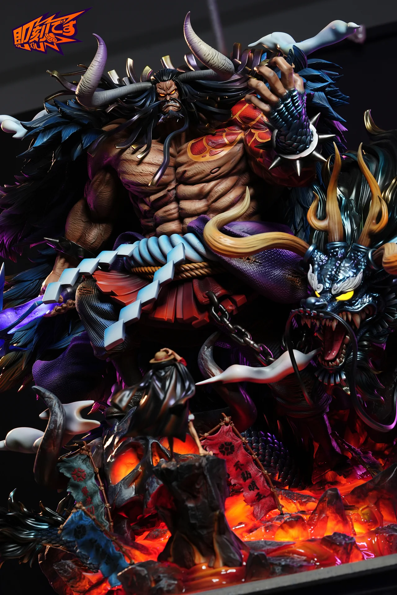 One Piece Kaido with LED  Statue (GK) -JiKe Studio