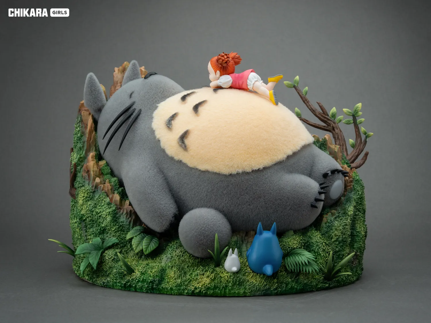 CHIKARA Studio -  My Neighbor Totoro Sleeping Totoro and Mei Statue 