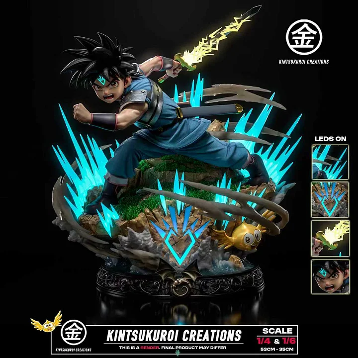 Kintsukuroi Creations - Other series - Dragon Quest Adventure of Dai with LED 1/4 & 1/6 Statue(GK)