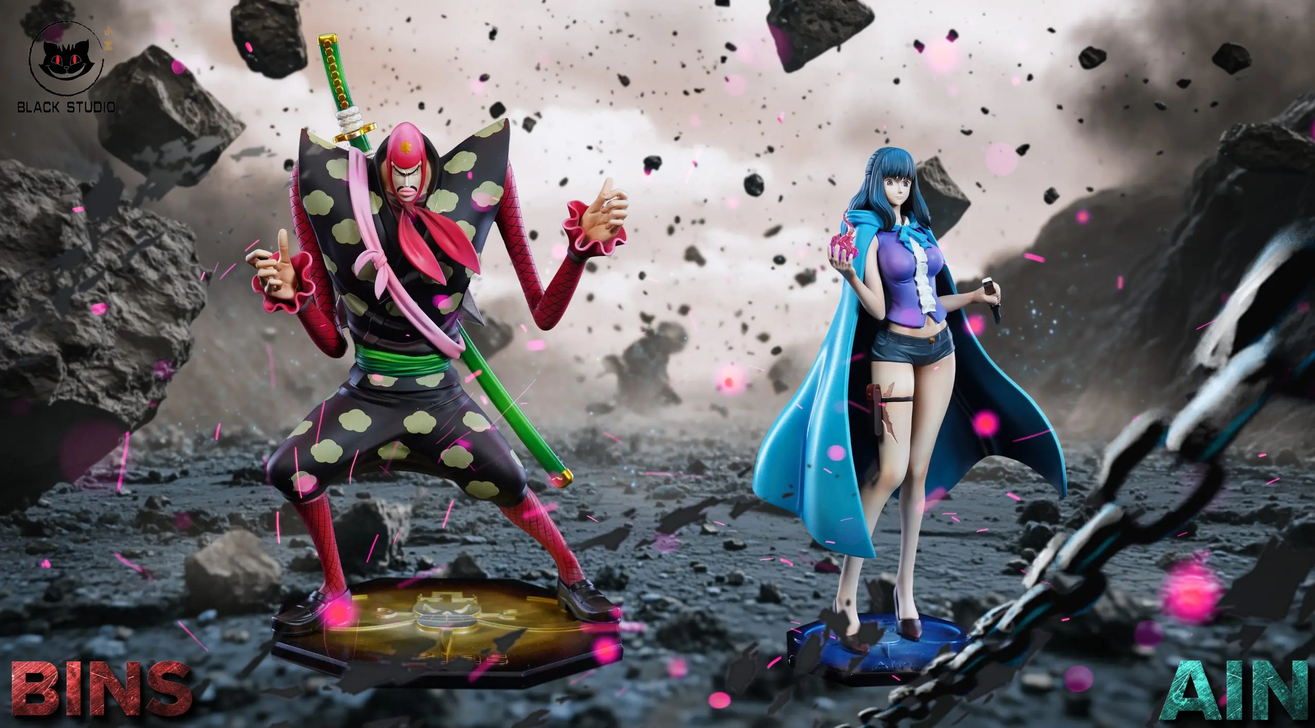 Black Studio - One Piece Bins X Ain  Statue(GK)