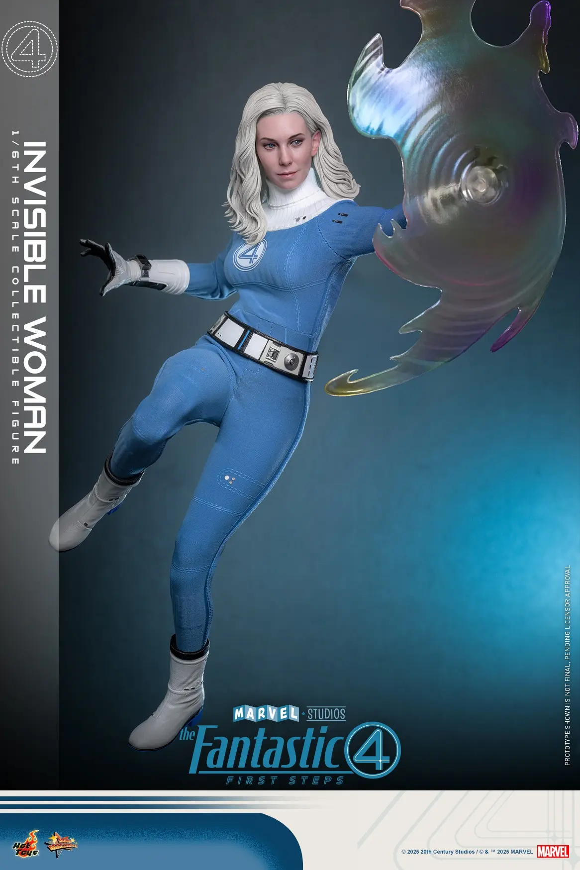 Hottoys - The Fantastic Four: First Steps Invisible Woman and H.E.R.B.I.E. 1/6th scale Collectible Figure Set MMS823 MMS824 (Licensed)Statue(GK)