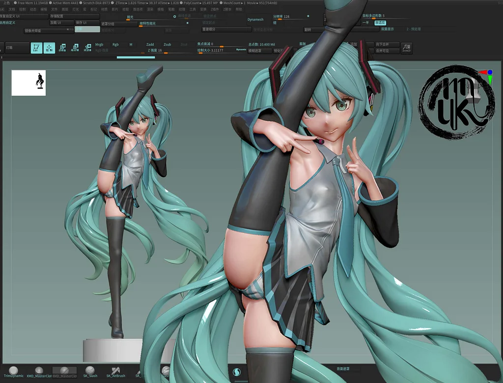 MoKu Studio - Hatsune Miku Project Sekai Statue