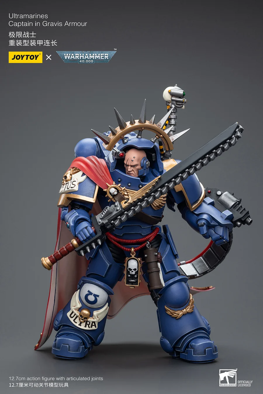 JoyToy Warhammer 40K - Ultramarines Captain in Gravis Armour 1/18 Scale Action Figure