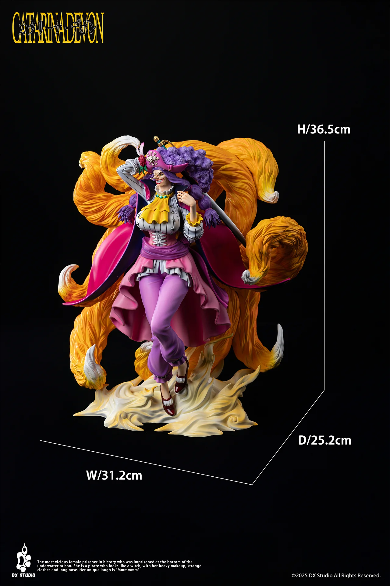 One Piece Blackbeard Pirates 8th Catarina Devon Statue(GK) - DX Studio 