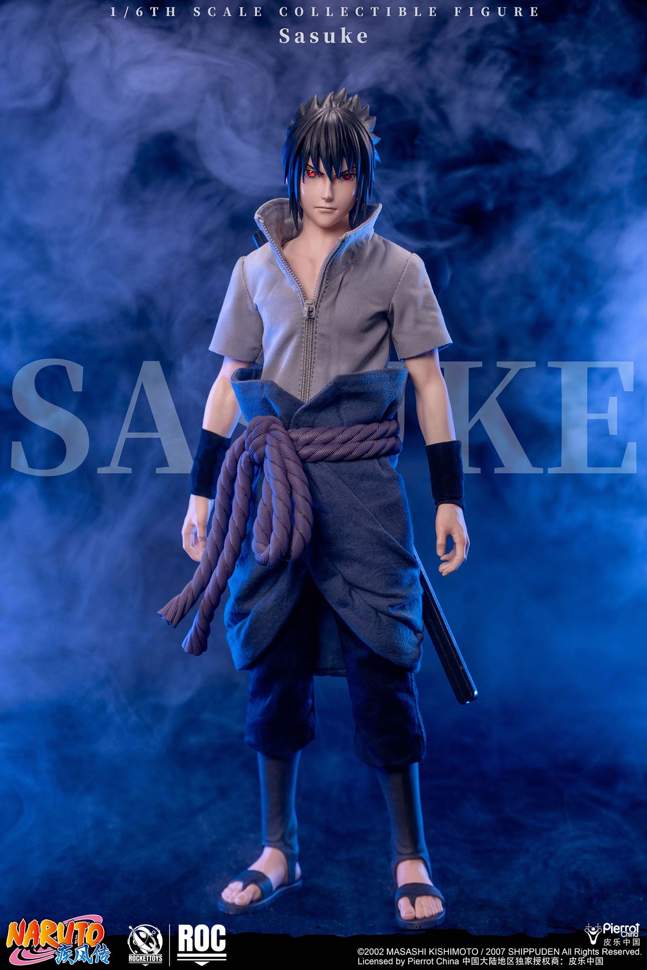 ROCKETTOYS Studio Naruto Shippuden Sasuke Uchiha 1/6 Scale Action Figure ROC-017 ROC-018 (Licensed)