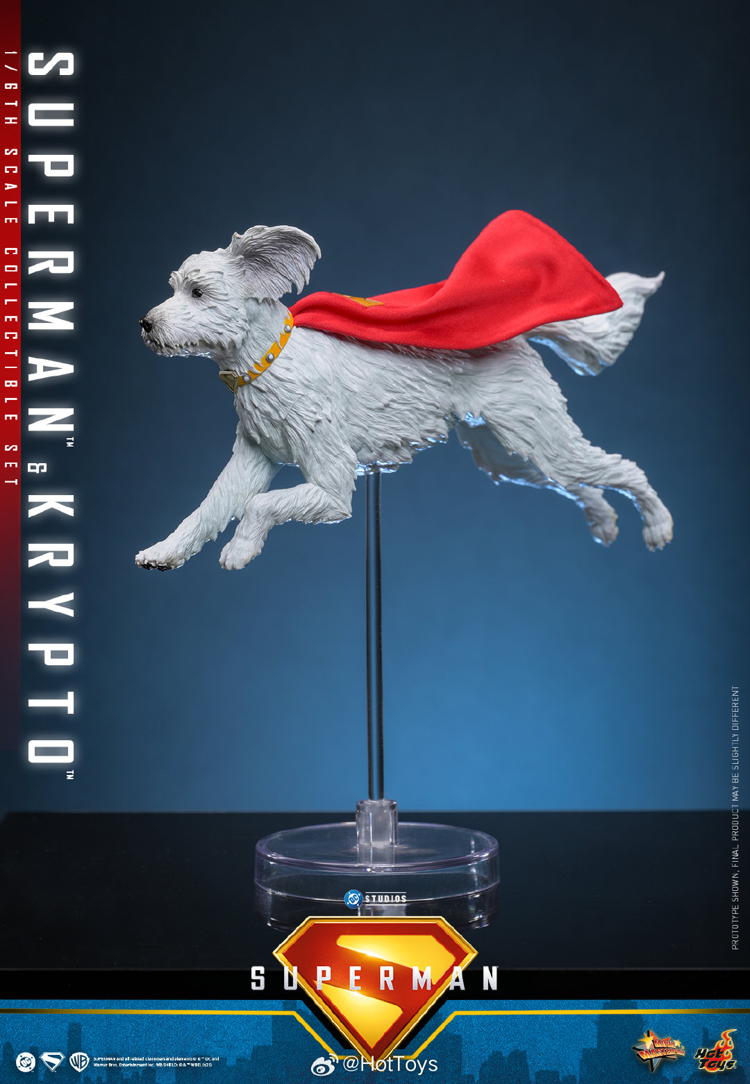 Superman & Krypto 1/6th scale Collectible Set MMS812 (Licensed) Statue(GK)-Hottoys