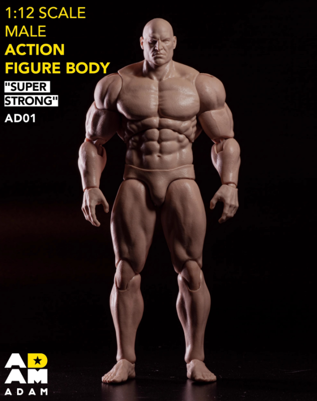 Muscular Male Articulated Body AD01 (Licensed)1/12 Scale Statue(GK) (Adult 18+)-ADAM Studio 