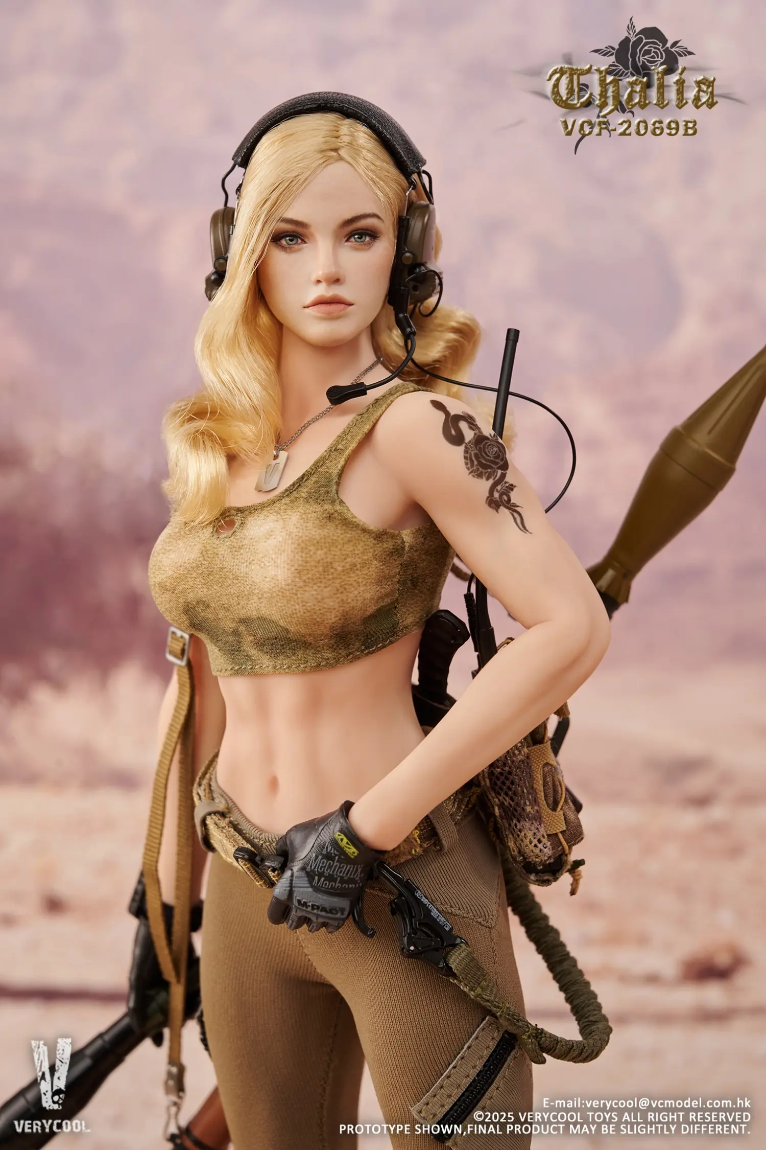 VERYCOOL -VCF-2069 Desert female soldier -Thalia (Licensed) 1/6 Scale Action Figure 