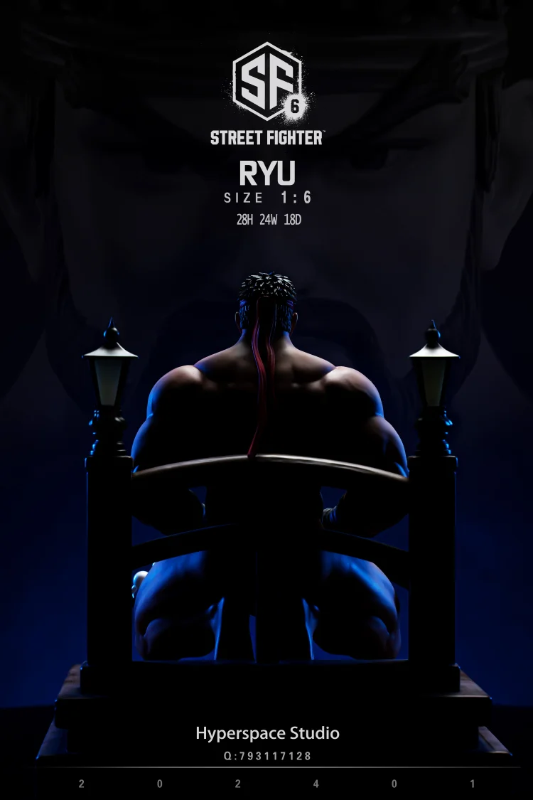 In stock-JB6 Ryu with LED 1/6 statue GK (Adult 18+) - Hyperspace Studio