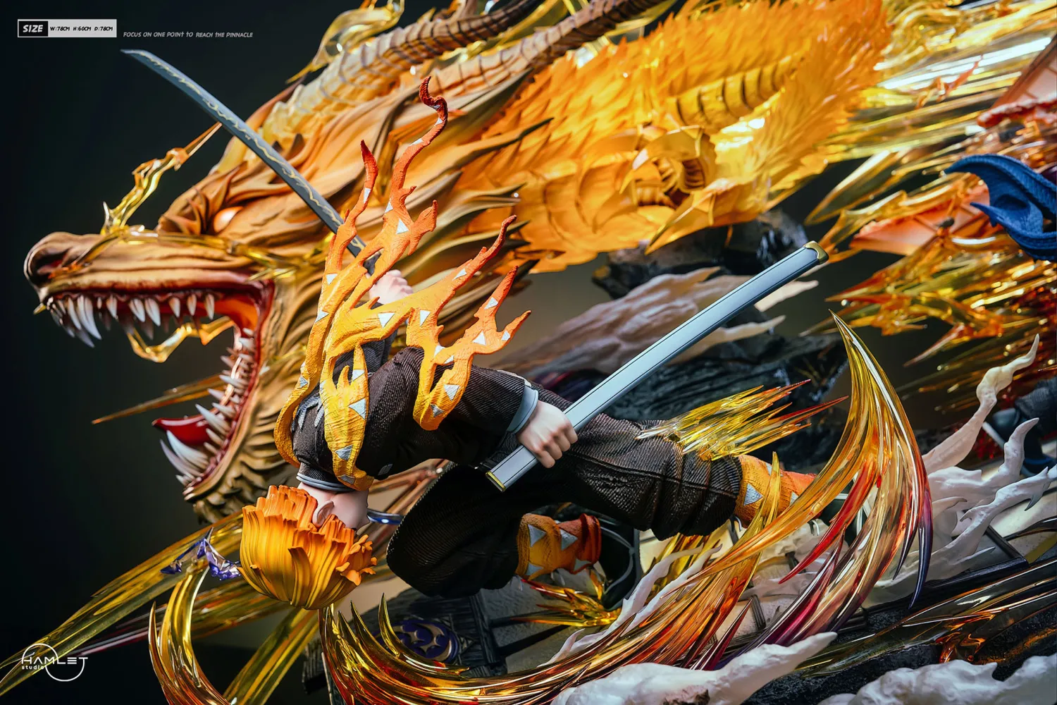 Hamlet Studio - Zenitsu Agatsuma God of Fire Thunder Demon Slayer Statue 