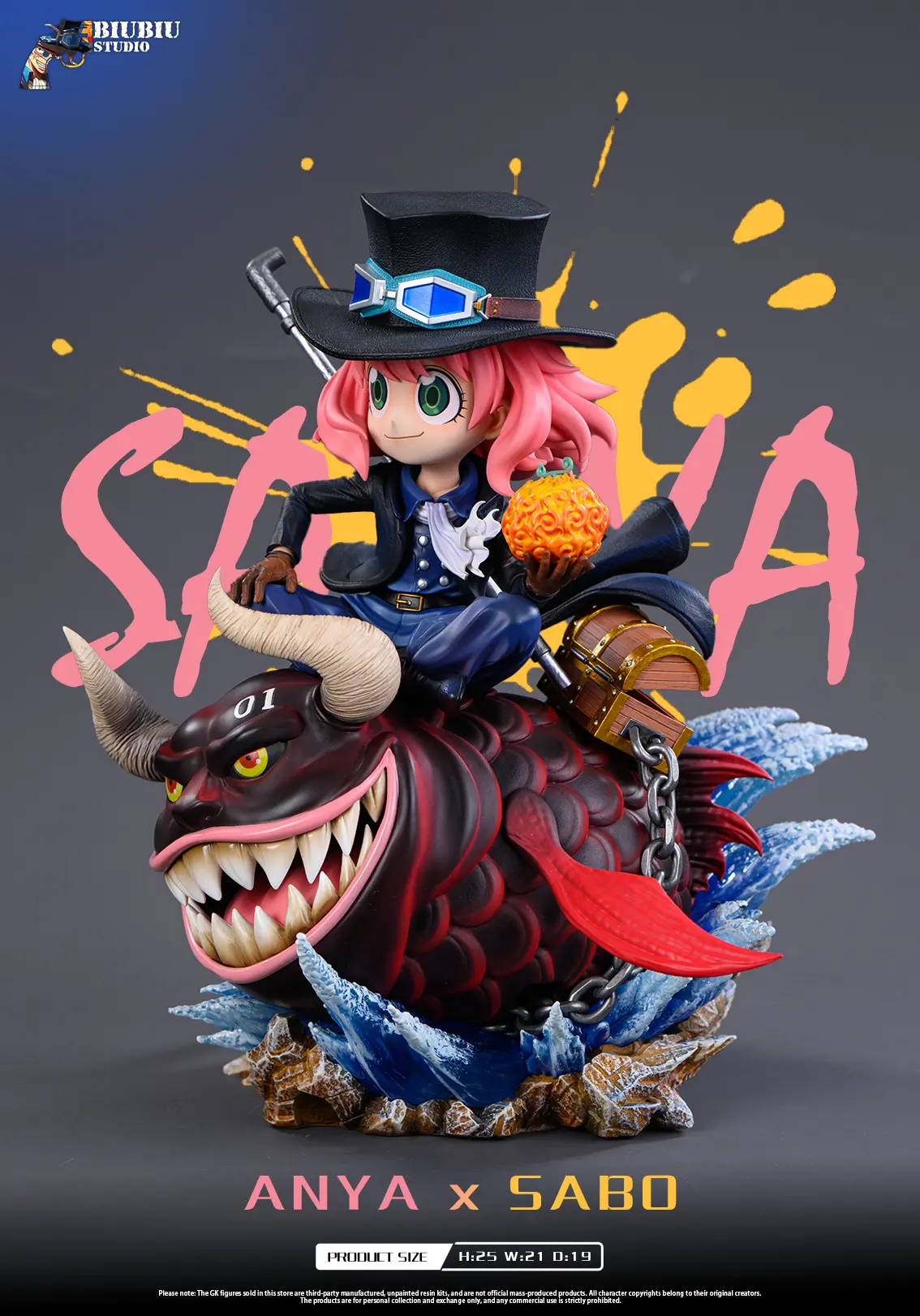 Biubiu Studio - Spy x Family ANYA x SABO Statue