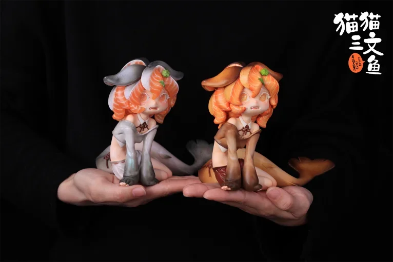 Kitty Salmon Series Salmon Fairies-Silver & Salmon Fairies-Caramel (Licensed)Statue(GK) -WeArtDoing Studio-KWII-GK