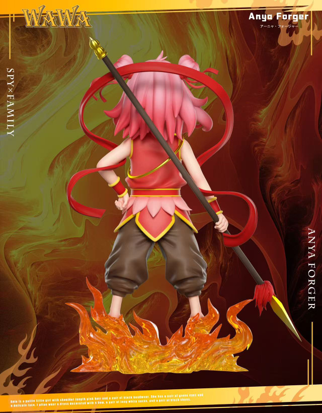 (Pre-order) Product name: Anya cosplaying Nezha .Size: 18 cm high (GK)