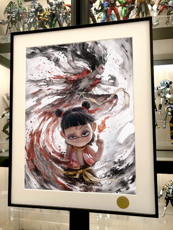 Starry Sky "Nezha" Nezha: The Devil Boy Conquers the Dragon King Decorative Painting In stock