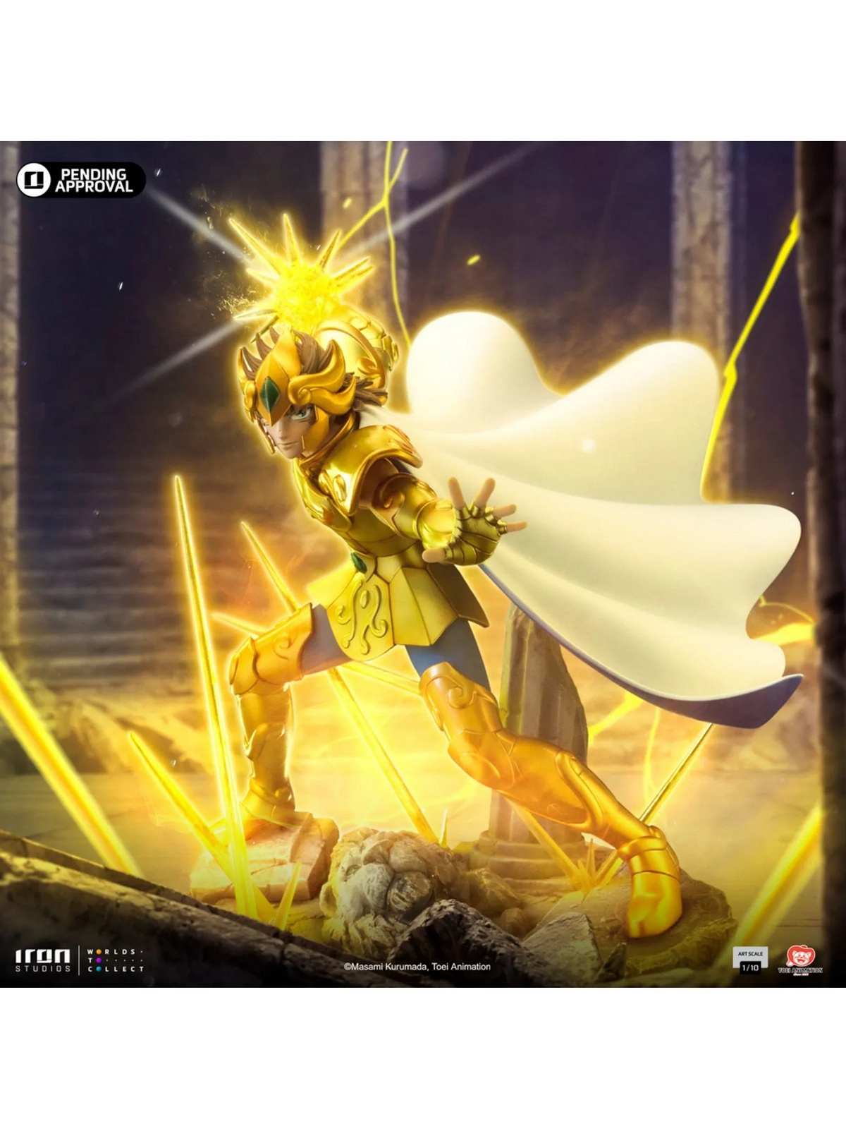 Iron Studio - Leo Aiolia Statue - Saint Seiya - Art Scale 1/10 - GK, Pre-sale