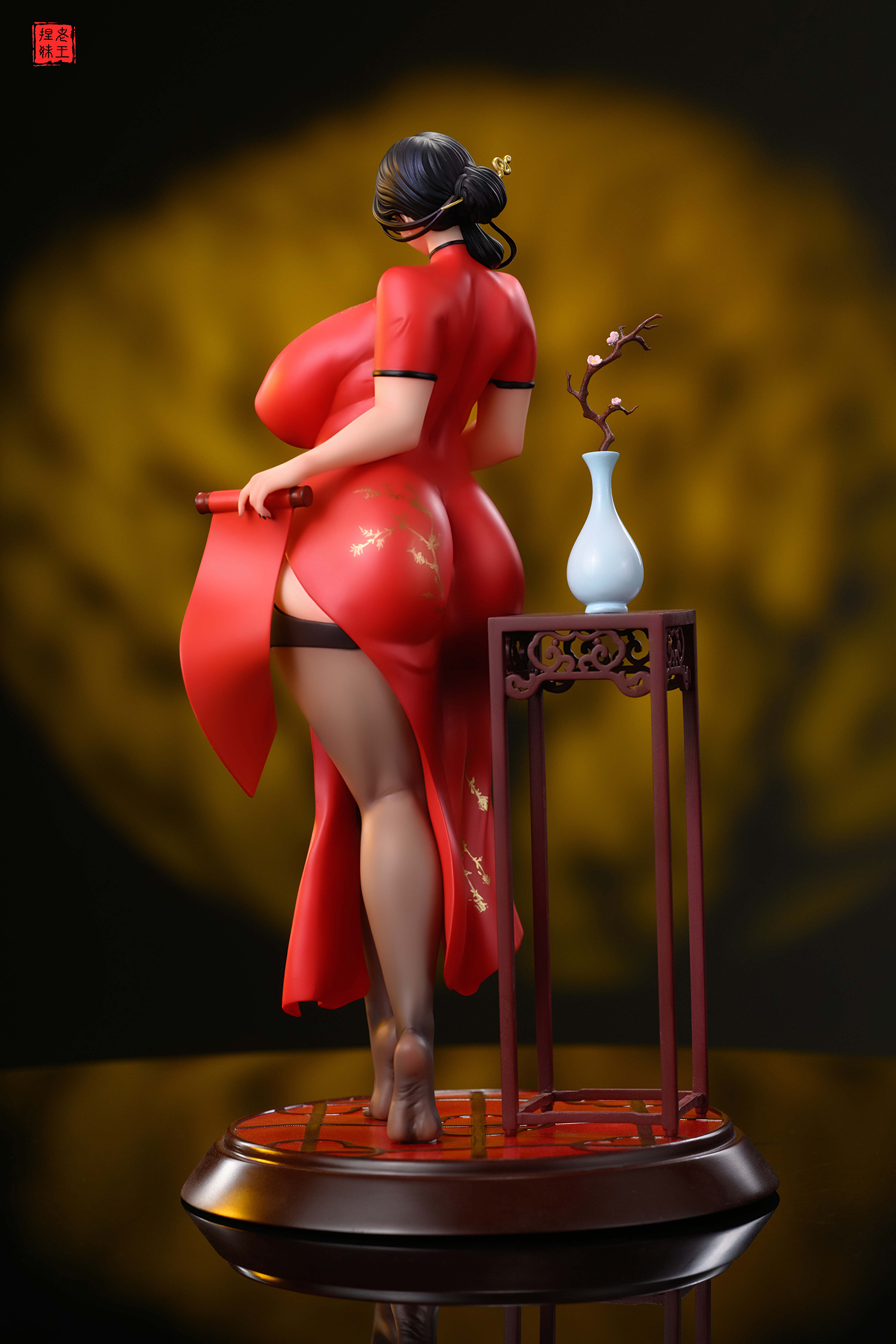 Pre-sale Lao Wang Nie Mei Wan Xi Cheongsam 2025 New Year Limited Edition GK Figure Name Wan Xi (2025 New Year Limited Edition) Scale 1/6 Version Configuration Red Cheongsam Size Regular Edition H30*D17*W17(CM) (G-KWII-GK