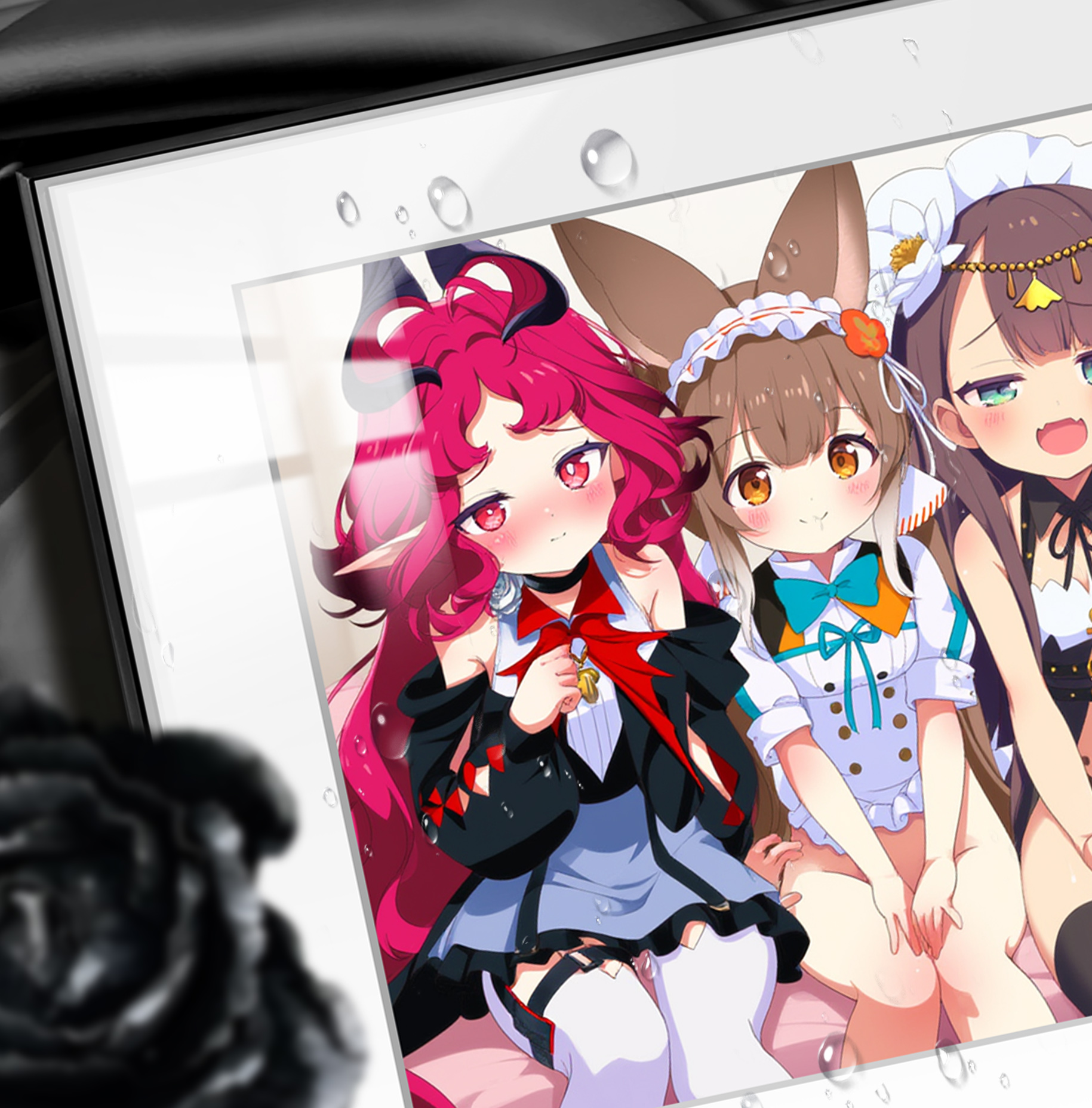 In stock Exhibition-level 8k ultra-clear finely mounted painting Title of work Arknights Loni ——Horizontal finely mounted version 45*70cm-KWII-GK