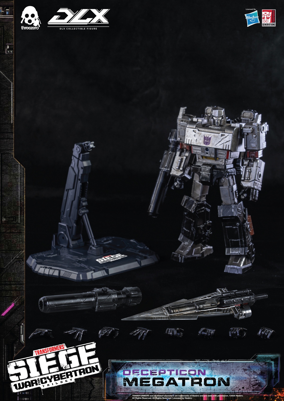 Threezero 10-inch Transformers War for Cybertron DLX Megatron 14+ GK Pre-sale
