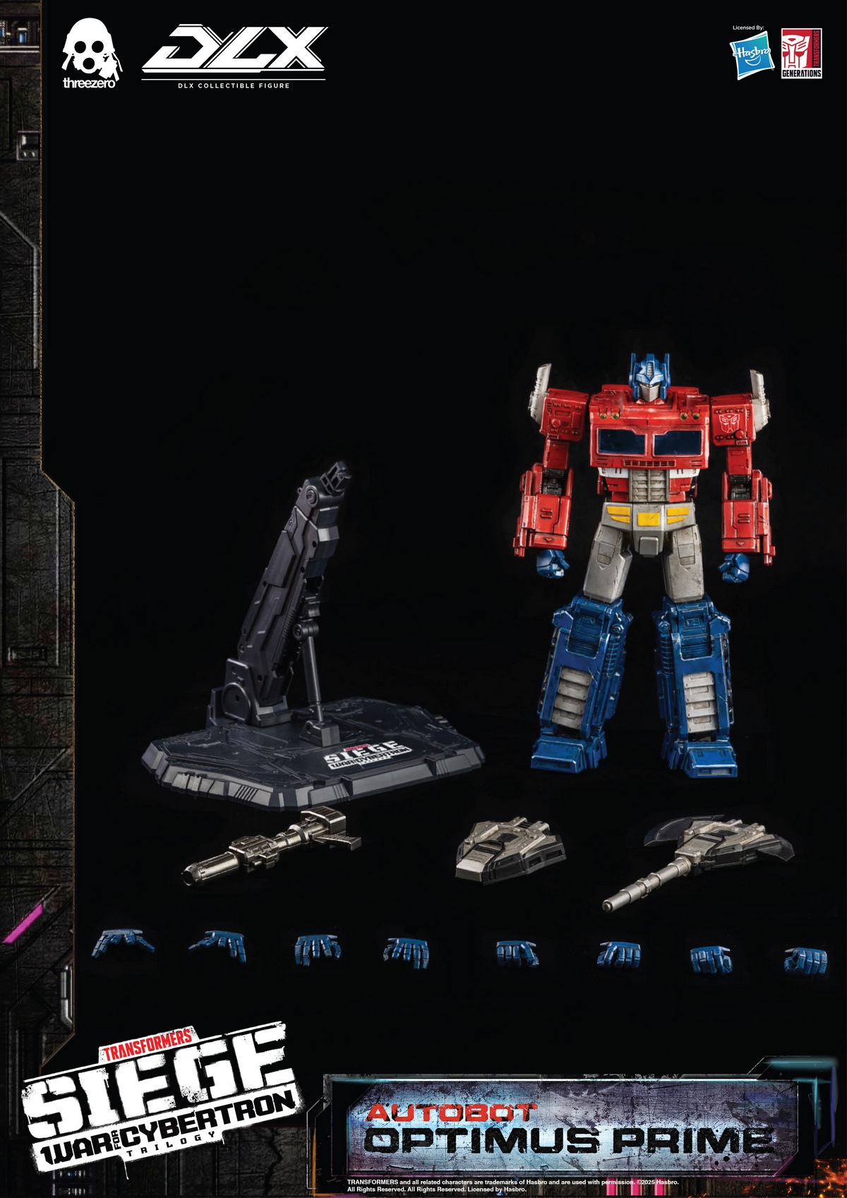 Threezero 10-inch Transformers War for Cybertron DLX Optimus Prime 14+ GK Pre-sale