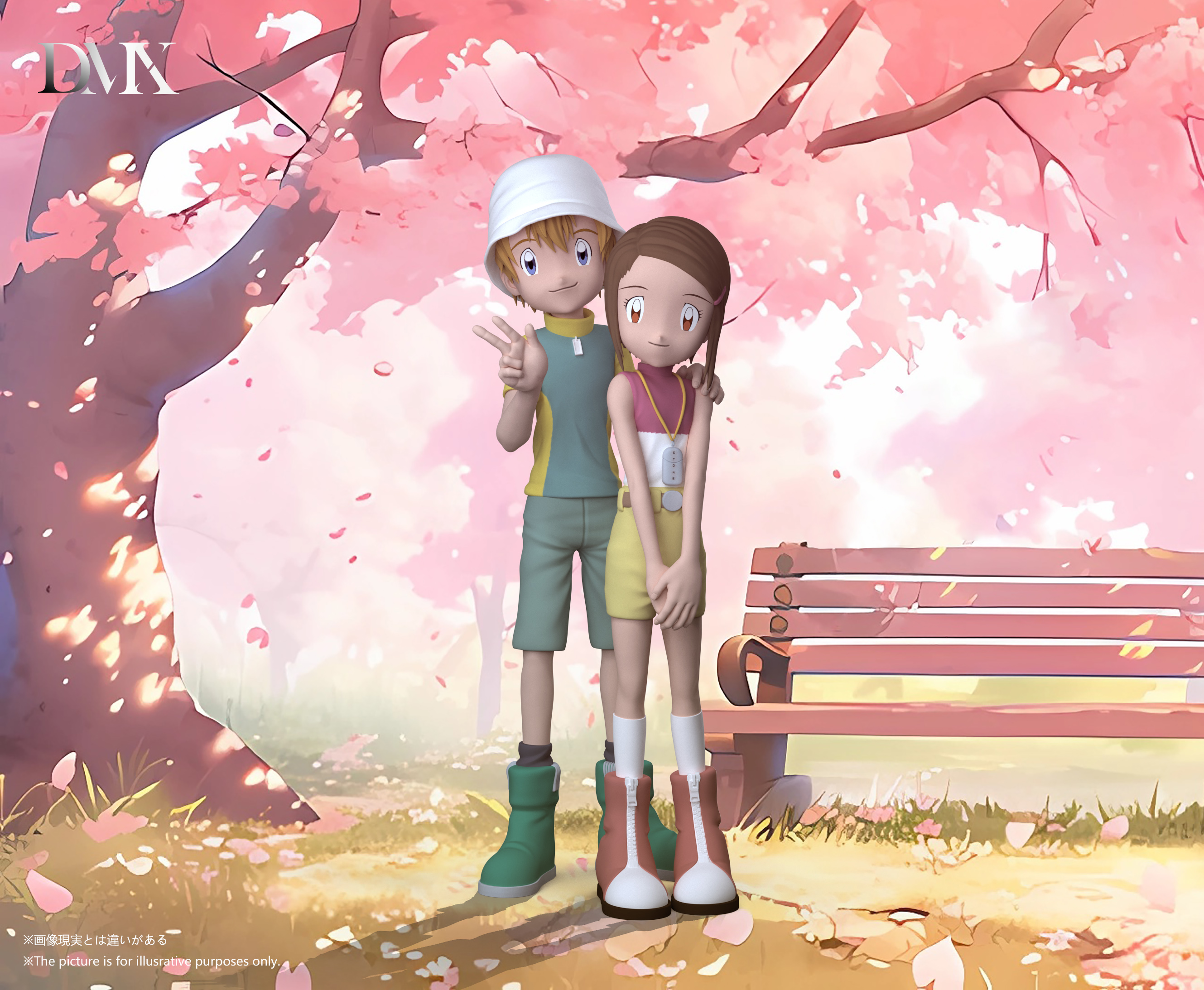 DMX Valentine's Day Limited Edition Digimon 2nd Generation Couple Wu Jia 18+ GK Pre-sale