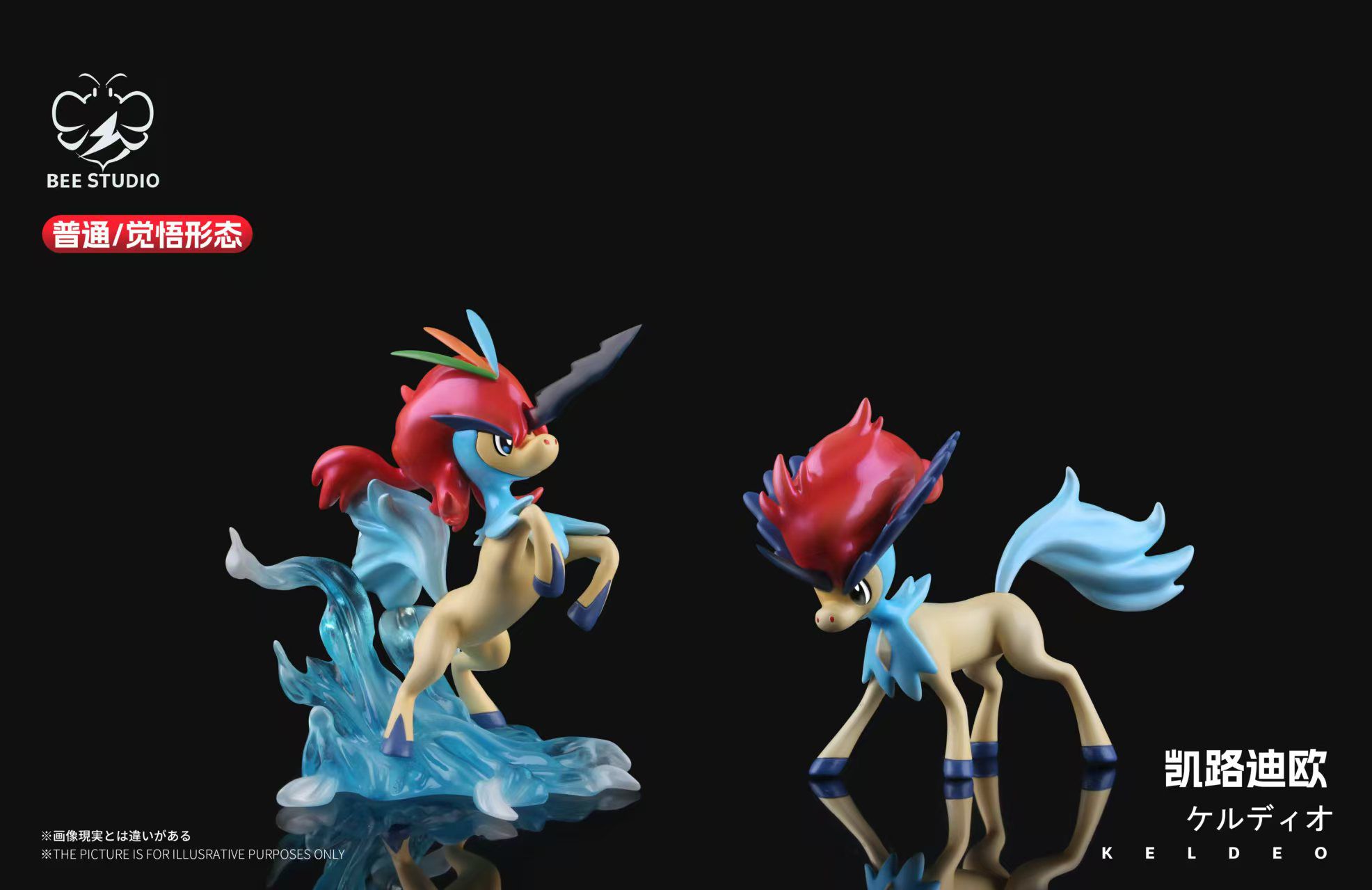 In stock: Keldeo [Name of work] Keldeo Evolution Set.[Size of work] 1/20 scale(GK)