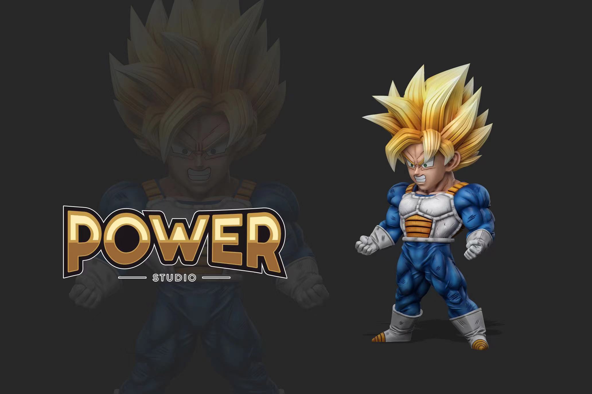 wcf Dragon Ball One Muscle Goku, Power studio, statue GK,pre-sale