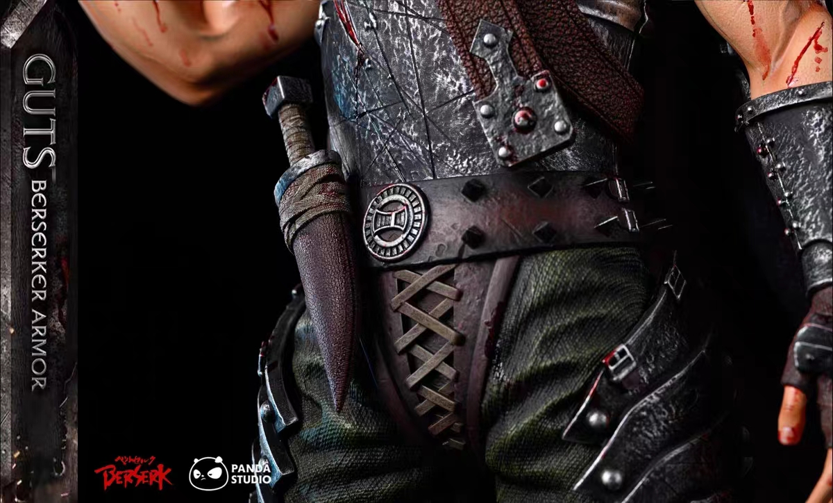 In stock-Berserk Black Swordsman Guts 1/4 Satue GK-Panda Studio