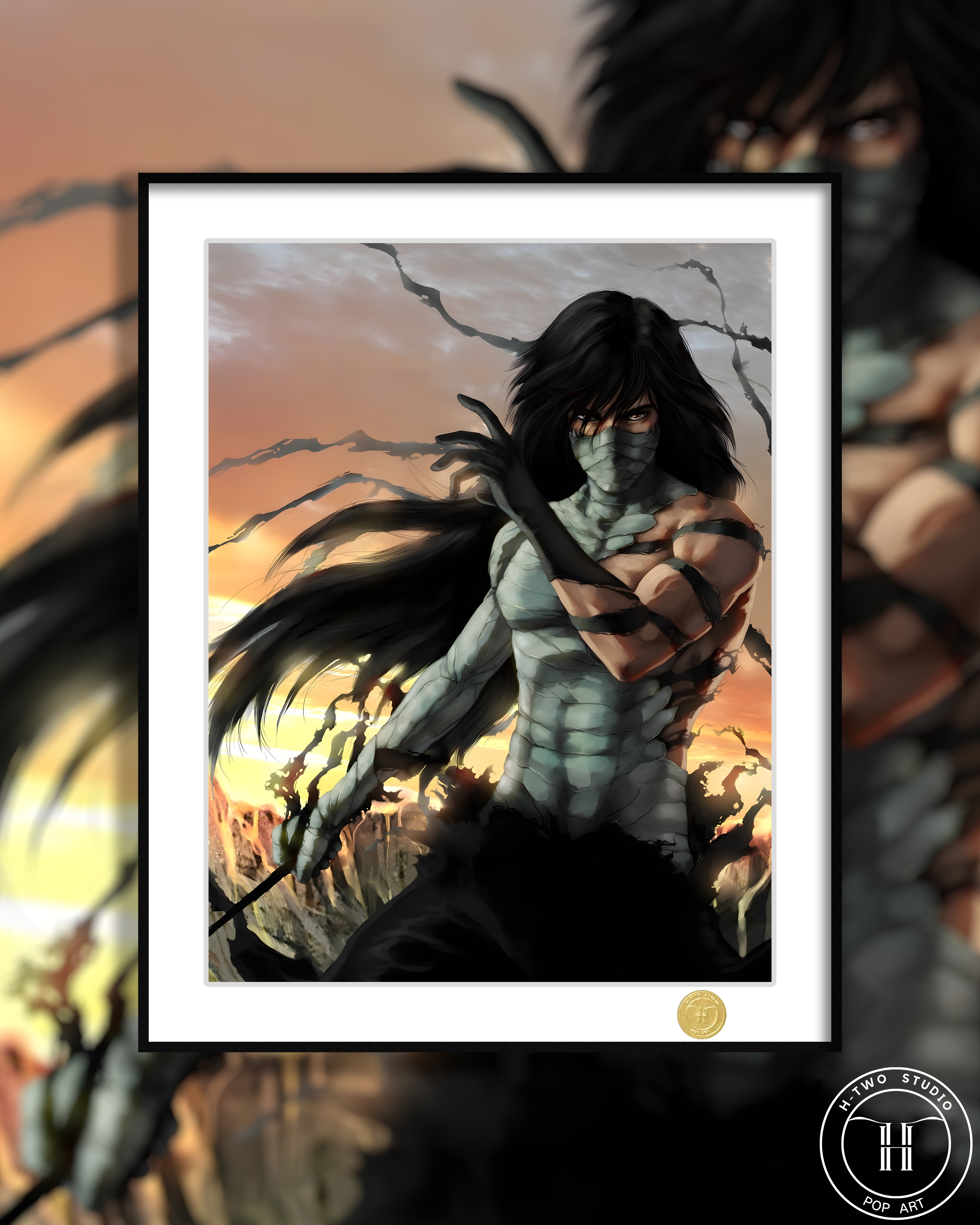 [In stock] "Ichigo Muzuki" Bleach Decorative Painting Frame size: 50×40cm