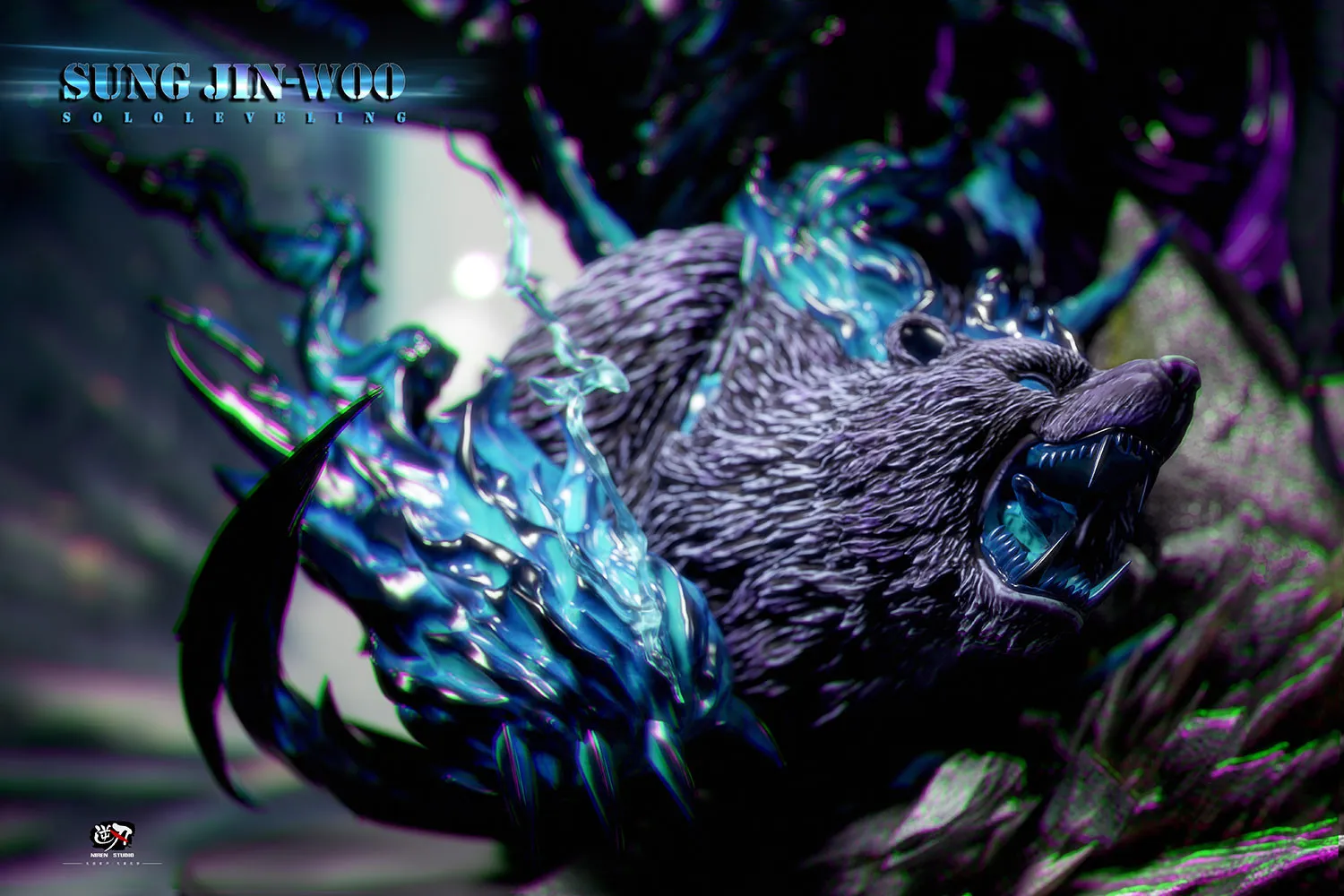 NiRen Studio - Monarch of Shadows Sung Jin Woo Solo Leveling Statue 