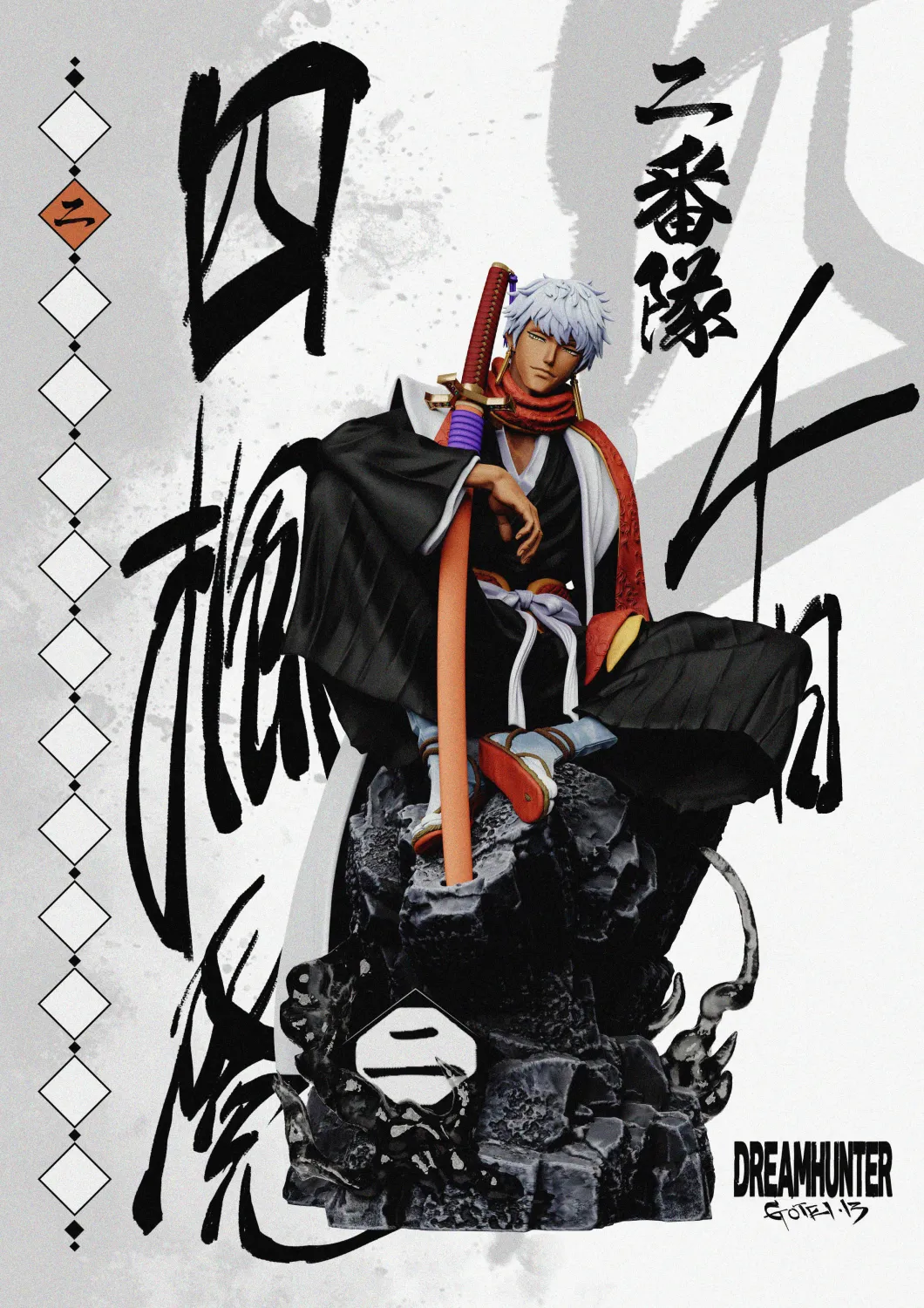 DREAM HUNTER Studio - All Captains of the First Generation Gotei 13 Bleach Statue 