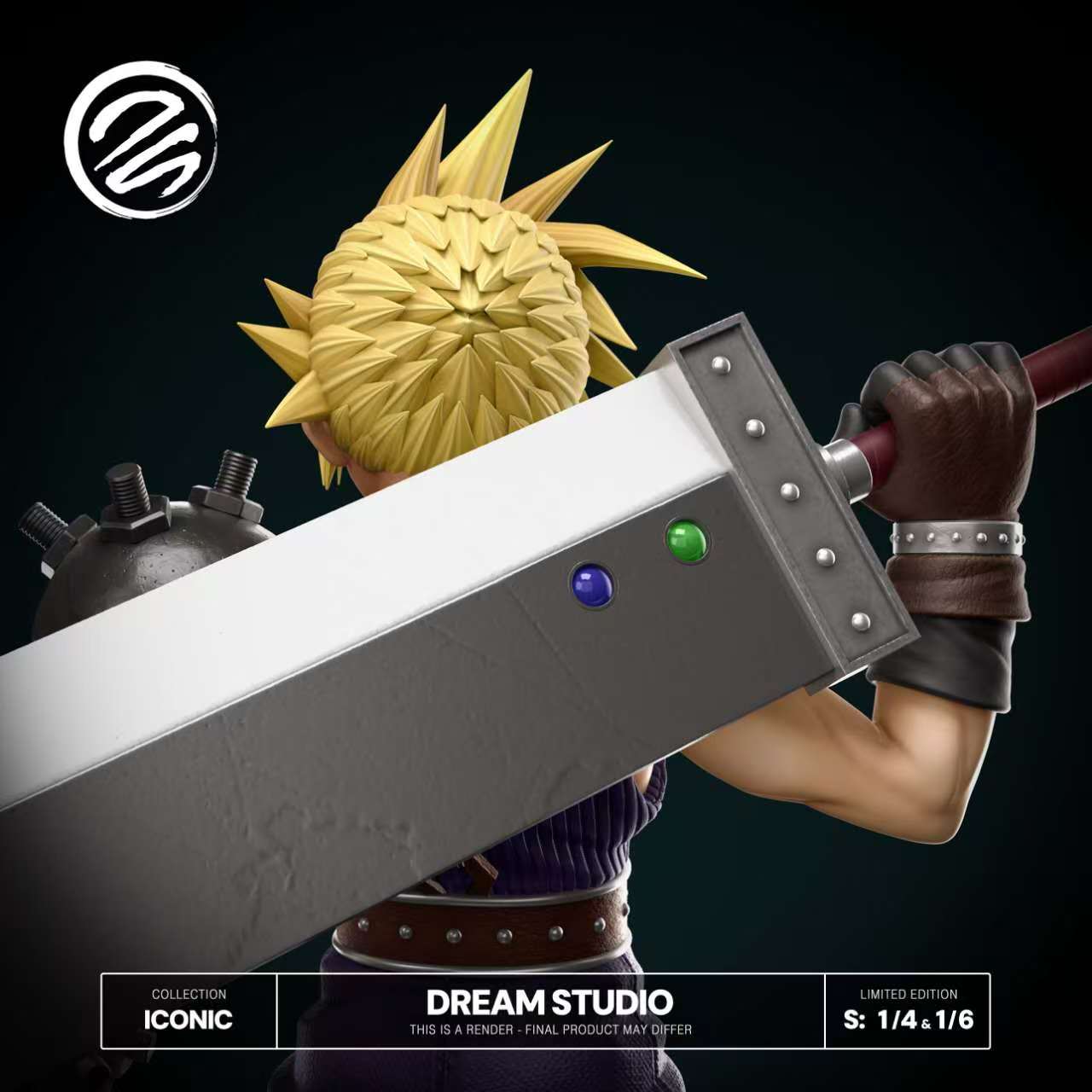 Pre-sale Character name Final Fantasy 7 - Cloud Scale 1/4, height 52 width 36 length 36cm Scale 1/6, height 35 width 29 length 17cm (GK)-KWII-GK