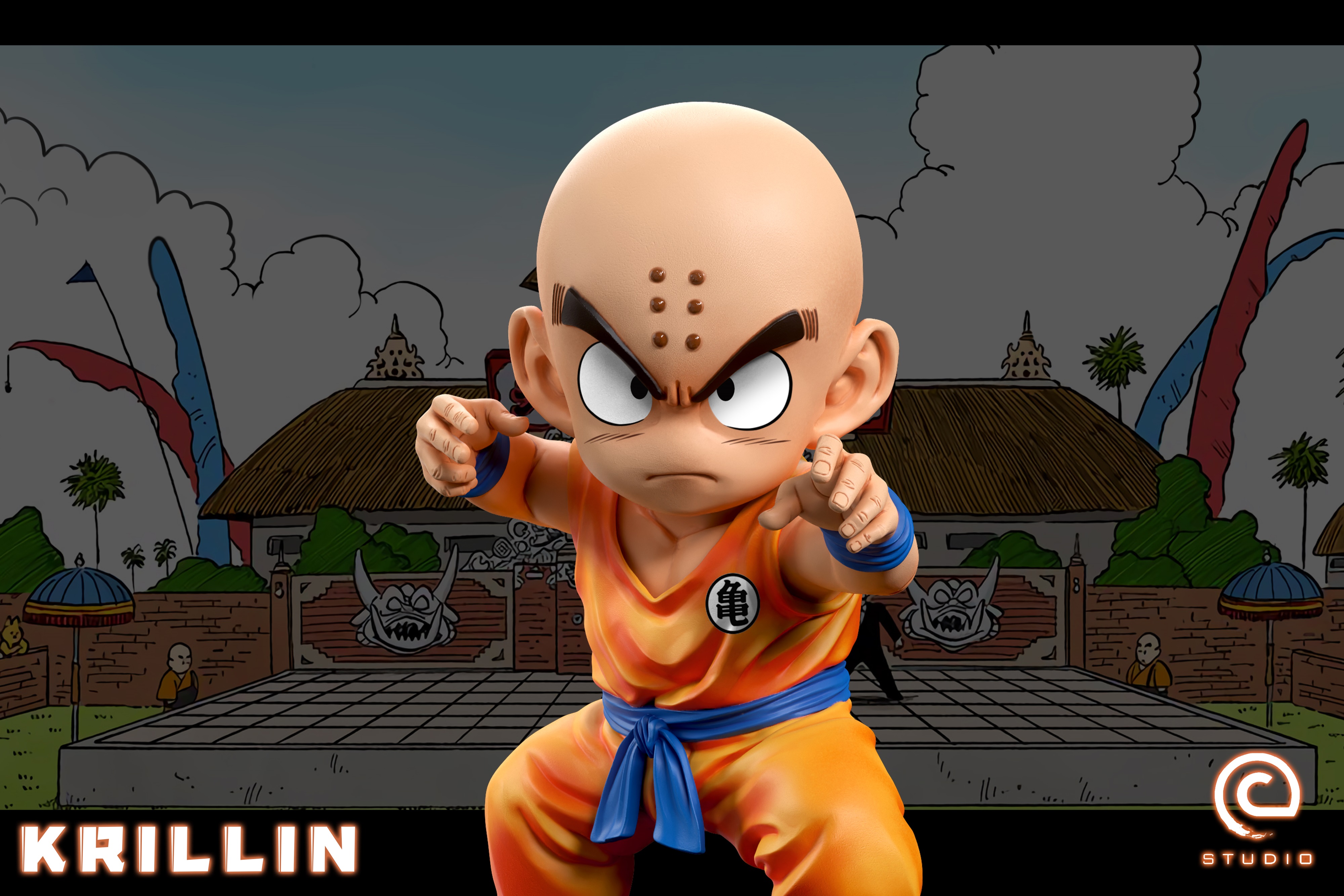 [Pre-sale] Dragon Ball Childhood Martial Arts Tournament ------- Krillin. Size: 52 mm (GK)