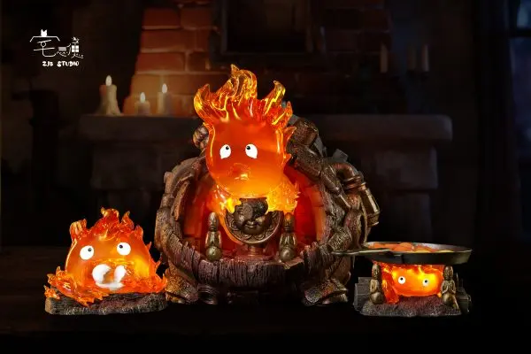 ZJB Studio - Howl's Moving Castle Hayao Miyazaki Desktop Series Castle Calcifer  Statue(GK)