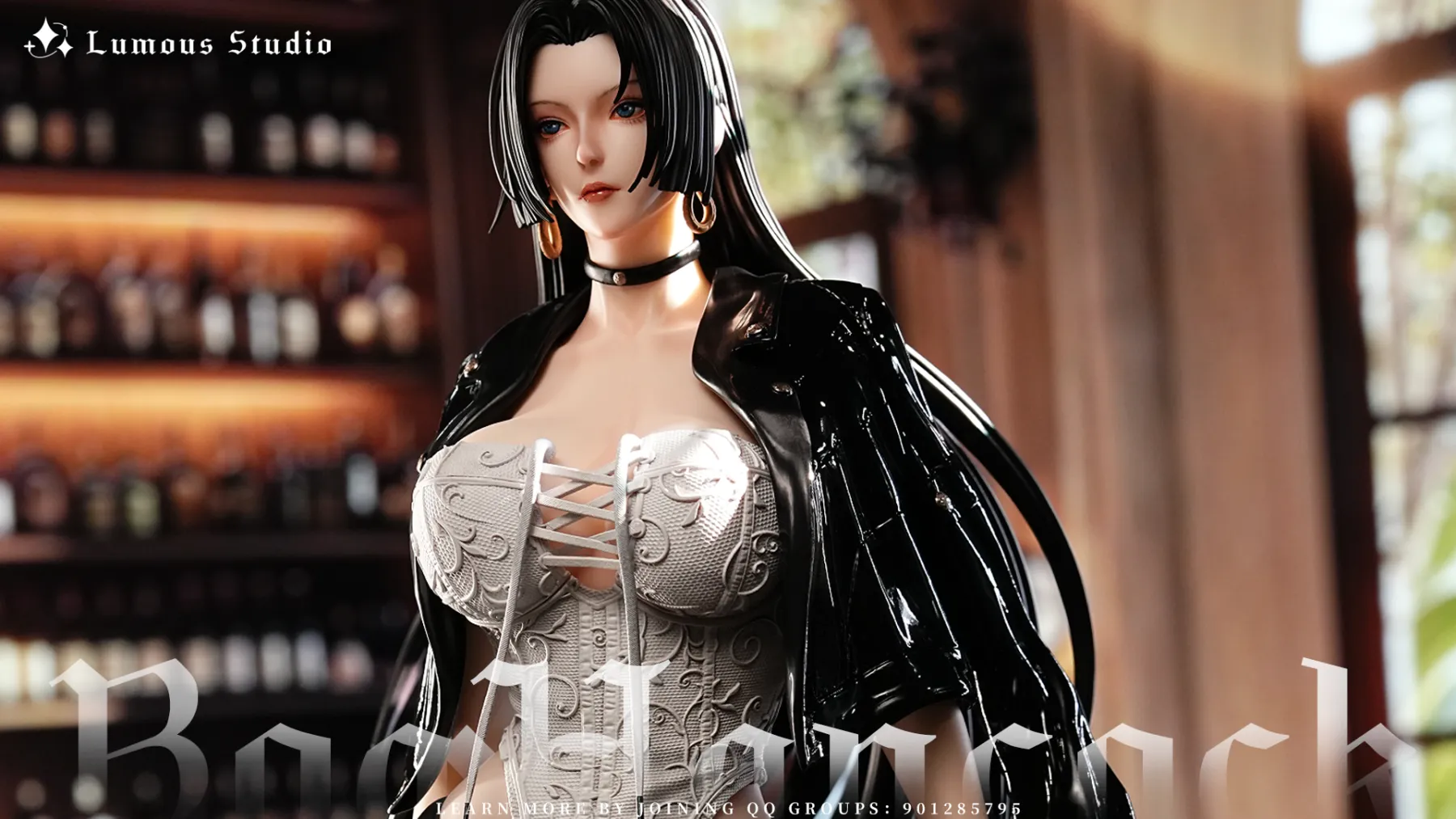 ONE PIECE Casual Suit Ver. Boa Hancock 1/4 Scale Statue(GK) (Adult 18+)-Lumous Studio 