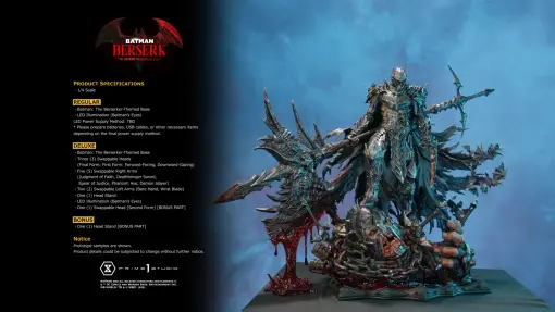 Prime 1 Studio - Batman: The Berserker Rage Mode Licensed 