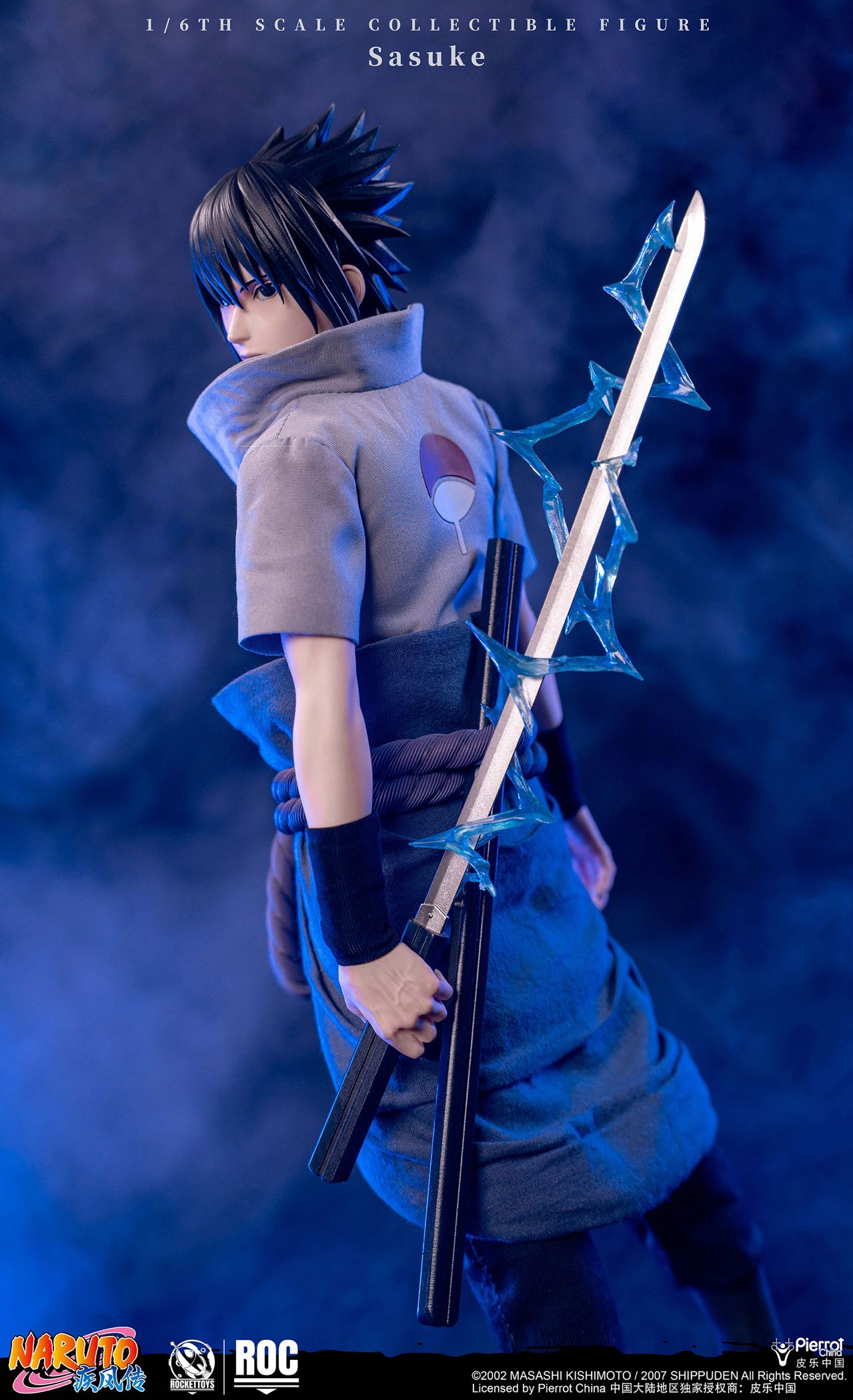 ROCKETTOYS Studio Naruto Shippuden Sasuke Uchiha 1/6 Scale Action Figure ROC-017 ROC-018 (Licensed)
