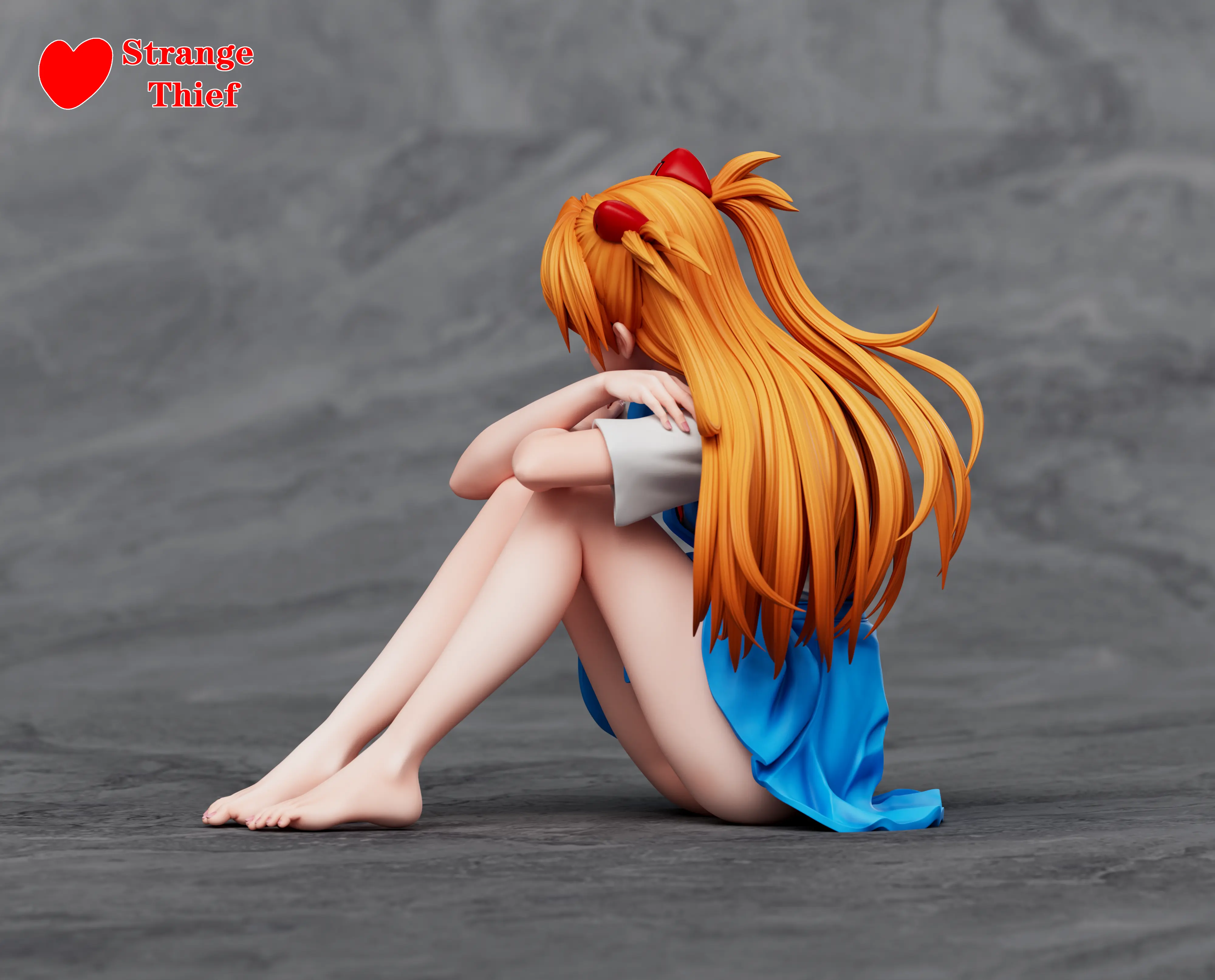 Strange Thief Studio - Neon Genesis Evangelion School Uniform Asuka & School Uniform Rei Ayanami Statue(GK)