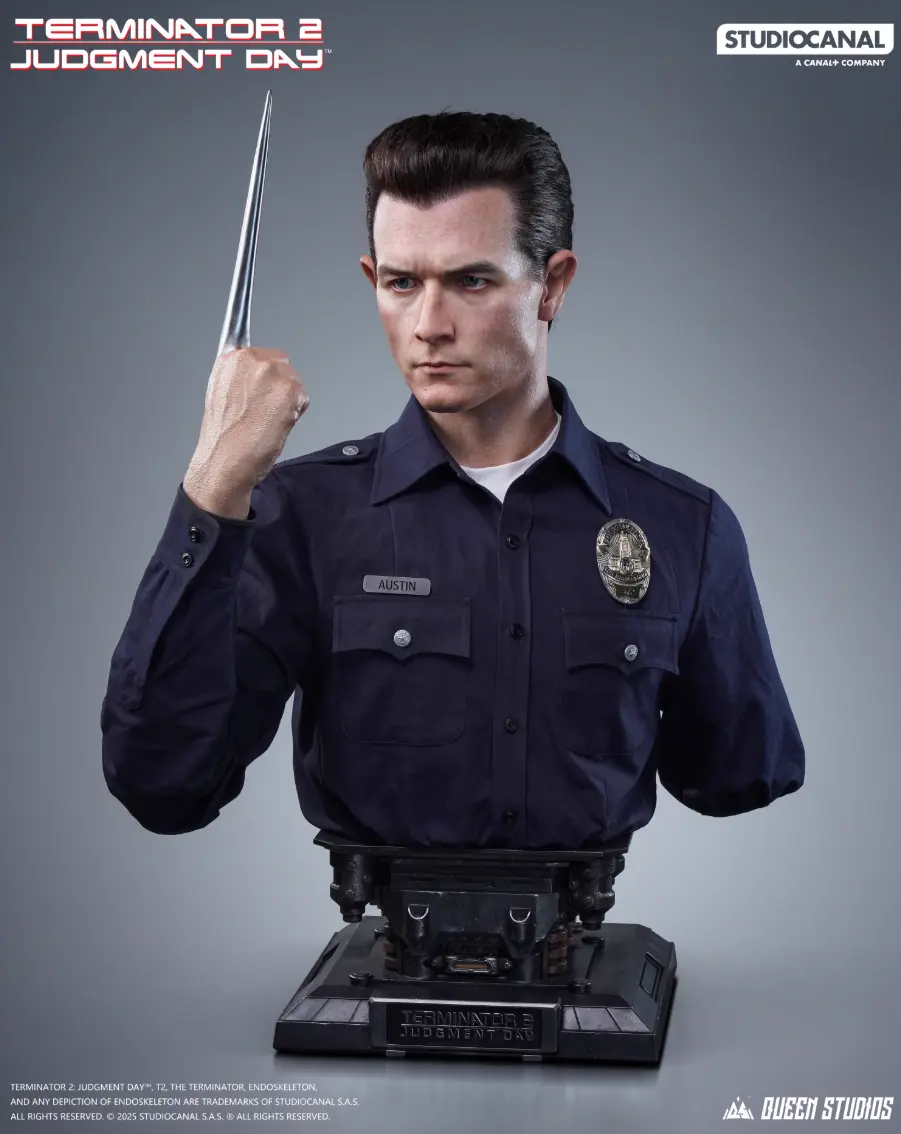 Queen Studios - Terminator 2 T-1000 Life-Size Bust Statue (Licensed)