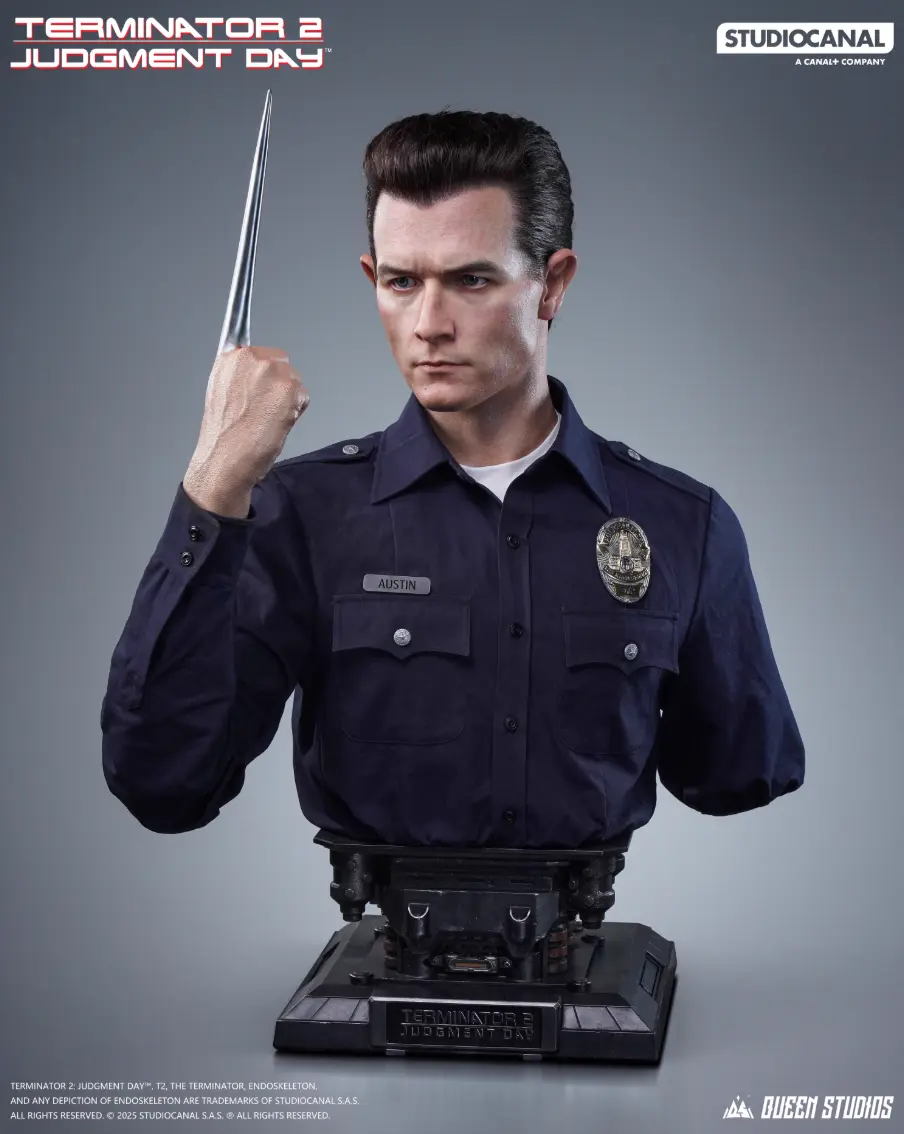 Queen Studios - Terminator 2 T-1000 Life-Size Bust Statue (Licensed)