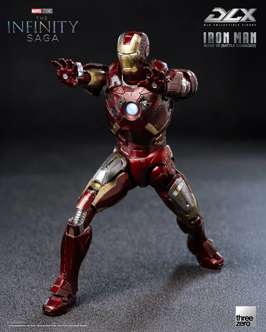 Threezero - Marvel Studios: The Infinity Saga DLX Iron Man Mark 7 (Battle Damaged) 3Z09690C0 Licensed